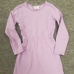 Hanna Andersson lilac long sleeve dress, cotton, 5t